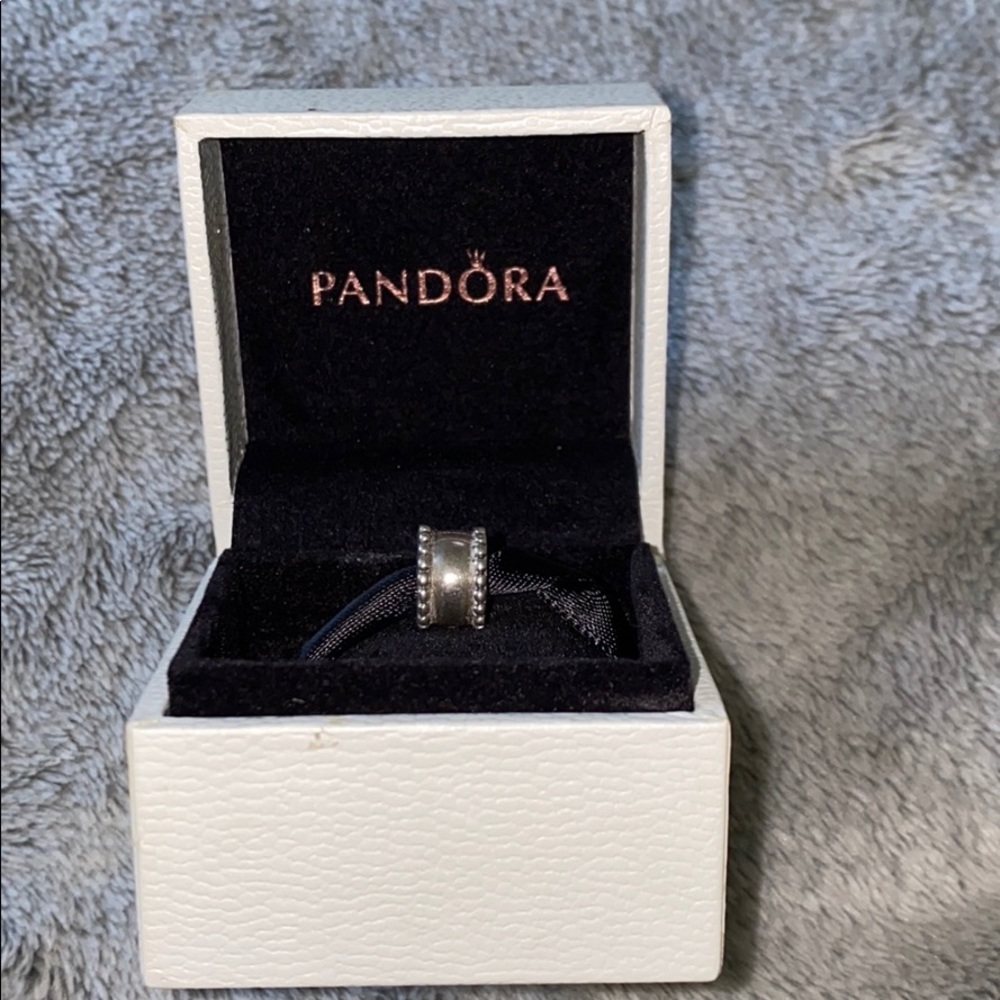 Sterling silver Pandora charm clip